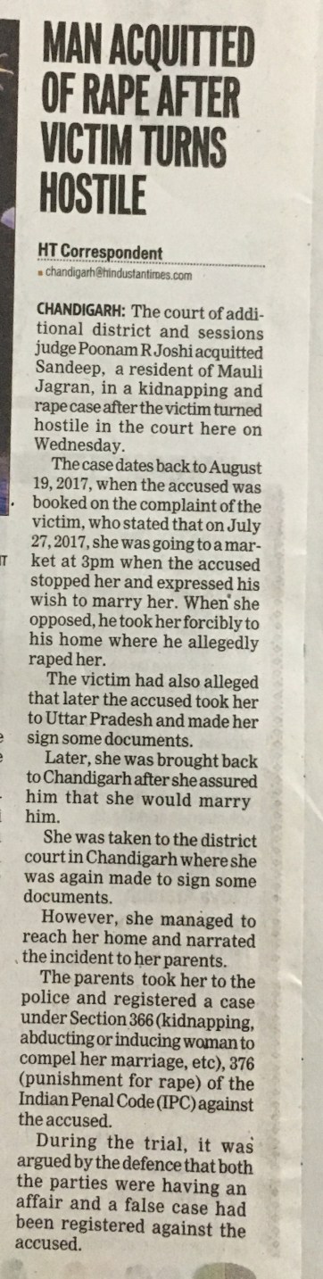 Rape Case Acquittal