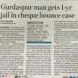 Jailed in Cheque Bounce Loan Case (FAQ) Jailed in Cheque Bounce Loan Case (FAQ)