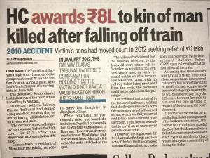 High Court Railway Claim Tribunal Lawyer Advocate