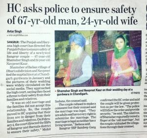 Love Marriage Protection in High Court