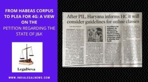 Public Interest Litigation Punjab Haryana High Court Chandigarh