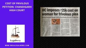 High Court Chandigarh Penalty for False Case