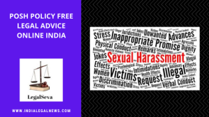POSH Policy Free Legal Advice Online India