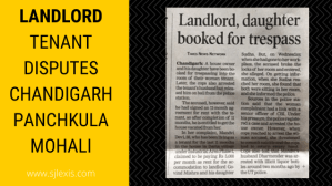Landlord Tenant Disputes Chandigarh Panchkula Mohali