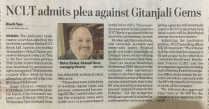 Insolvency Against Gitanjali Gems