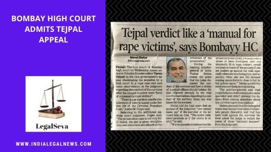 Bombay High Court Admits Tejpal Appeal