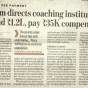 Institutes Can’t Charge Advance&nbsp;Fee