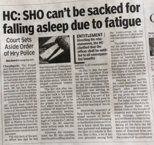 Reinstatement by High Court Chandigarh