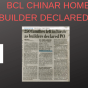BCL Project Chinar Homes Builder is Declared&nbsp;PO