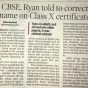 Correcting name mistake in Class 10th Certificate of&nbsp;CBSE