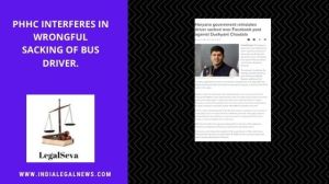 Reinstatement of Bus Driver by High Court Chandigarh 