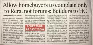 RERA COMPLAINTS TO HIGH COURT