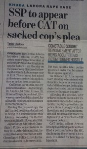 CAT Chandigarh Tribunal Matter