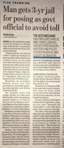 Impersonation Punishment in Chandigarh Panchkula Mohali