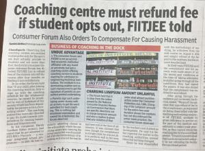 Consumer Complaint against FIITJEE Chandigarh