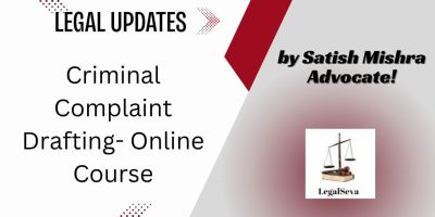 Criminal Complaint Drafting- Online Course