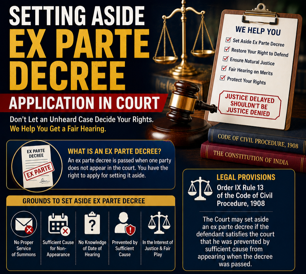 Setting Aside Ex Parte Decree Application in Court – Latest Legal News ...